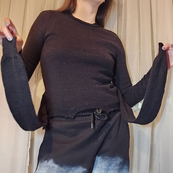 MM6 Maison Margiela double sleeve wool sweater - Picture 8 of 9